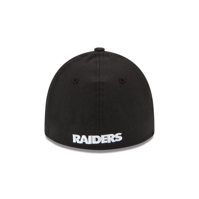 Las Vegas Raiders NFL New Era Men Black 39Thirty Team Classic Stretch Fit Hat product image 2, provided for visual reference