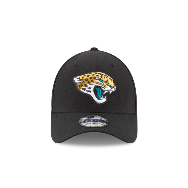 Jacksonville Jaguars NFL New Era Men Black 39Thirty Team Classic Stretch Fit Hat product image 3, provided for visual