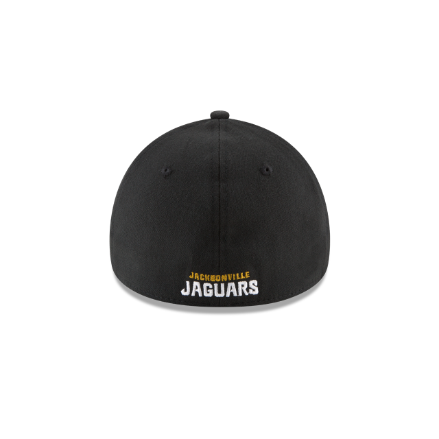 Jacksonville Jaguars NFL New Era Men Black 39Thirty Team Classic Stretch Fit Hat product image 2, provided for visual