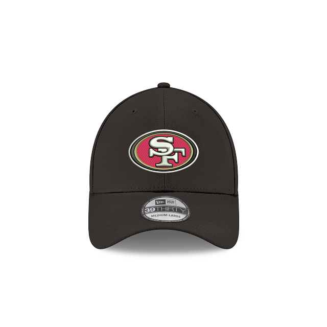 San Francisco 49ers NFL New Era Men Black 39Thirty Team Classic Stretch Fit Hat product image 3, provided for visual