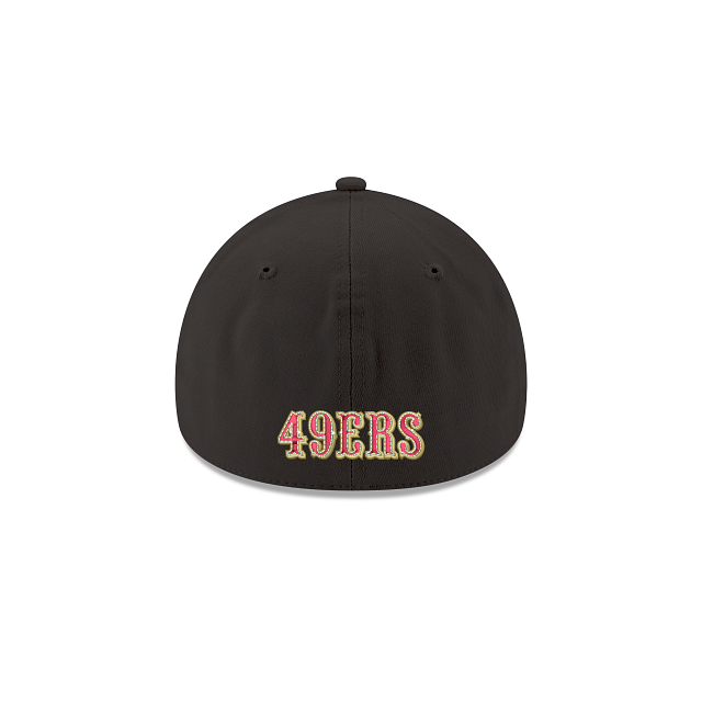 San Francisco 49ers NFL New Era Men Black 39Thirty Team Classic Stretch Fit Hat product image 2, provided for visual