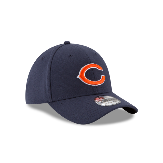 Chicago Bears NFL New Era Men Navy 39Thirty Team Classic Stretch Fit Hat product image 4, provided for visual reference and