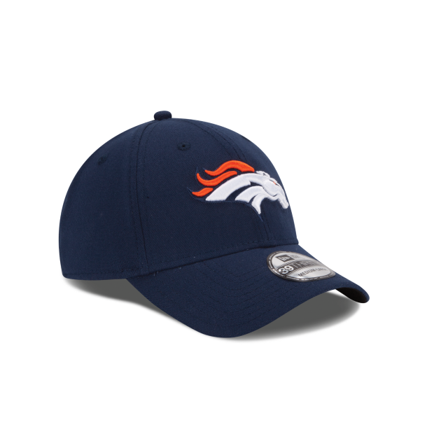 Denver Broncos NFL New Era Men Oceanside Blue 39Thirty Team Classic Stretch Fit Hat product image 4, provided for visual