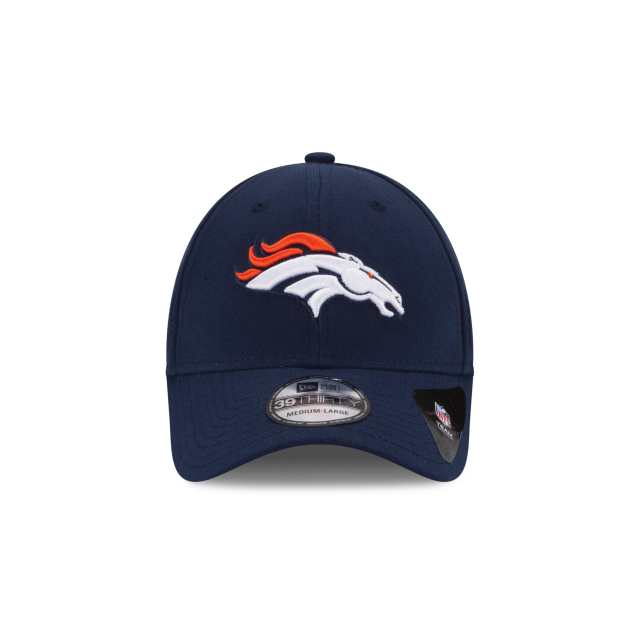 Denver Broncos NFL New Era Men Oceanside Blue 39Thirty Team Classic Stretch Fit Hat product image 3, provided for visual