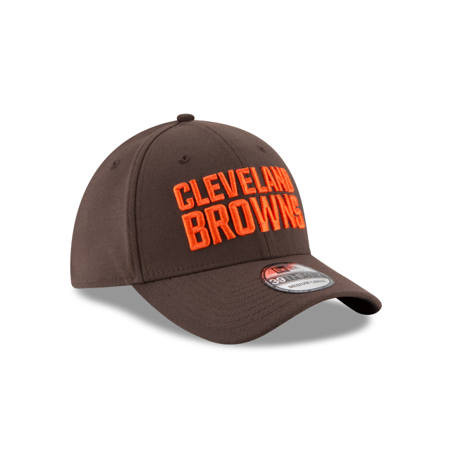 Cleveland Browns NFL New Era Men Brown 39Thirty Alternate Stretch Fit Hat product image 4, provided for visual reference and