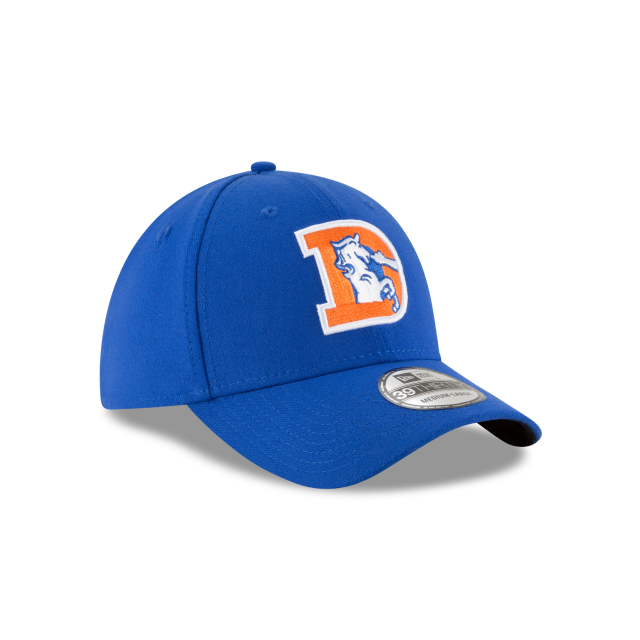 Denver Broncos NFL New Era Men Royal 39Thirty Classic Logo Stretch Fit Hat product image 4, provided for visual reference
