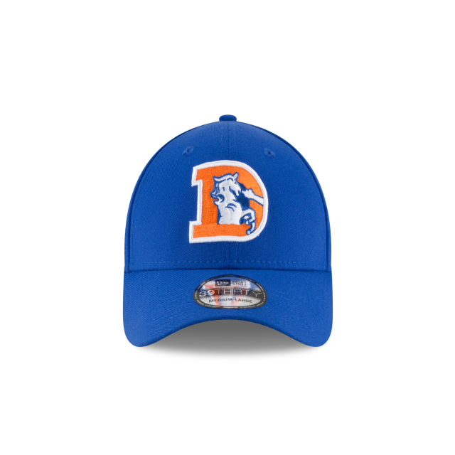 Denver Broncos NFL New Era Men Royal 39Thirty Classic Logo Stretch Fit Hat product image 3, provided for visual reference