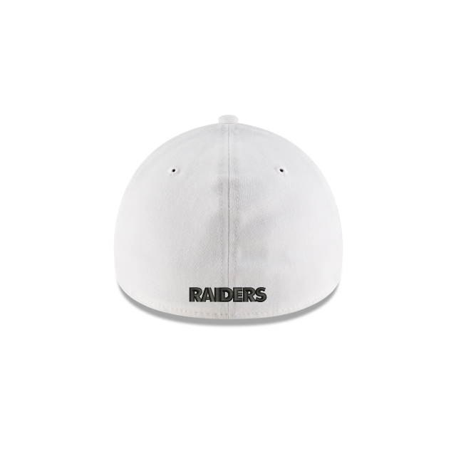 Las Vegas Raiders NFL New Era Men White 39Thirty Team Classic Stretch Fit Hat product image 2, provided for visual reference