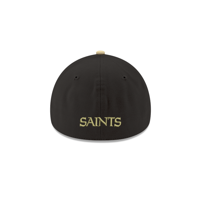 New Orleans Saints NFL New Era Men Black/Gold 39Thirty Team Classic Stretch Fit Hat product image 2, provided for visual