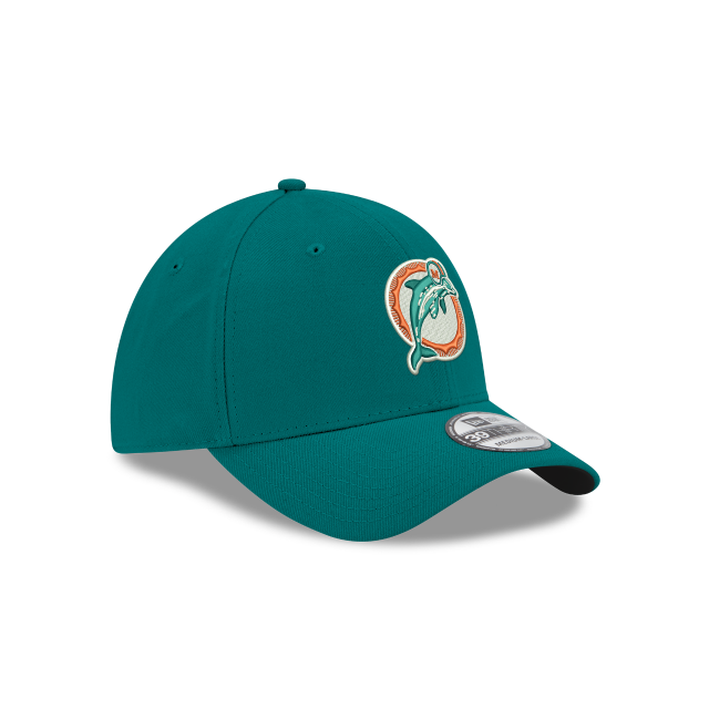 Miami Dolphins NFL New Era Men Aqua 39Thirty 1989 Classic Logo Stretch Fit Hat product image 4, provided for visual