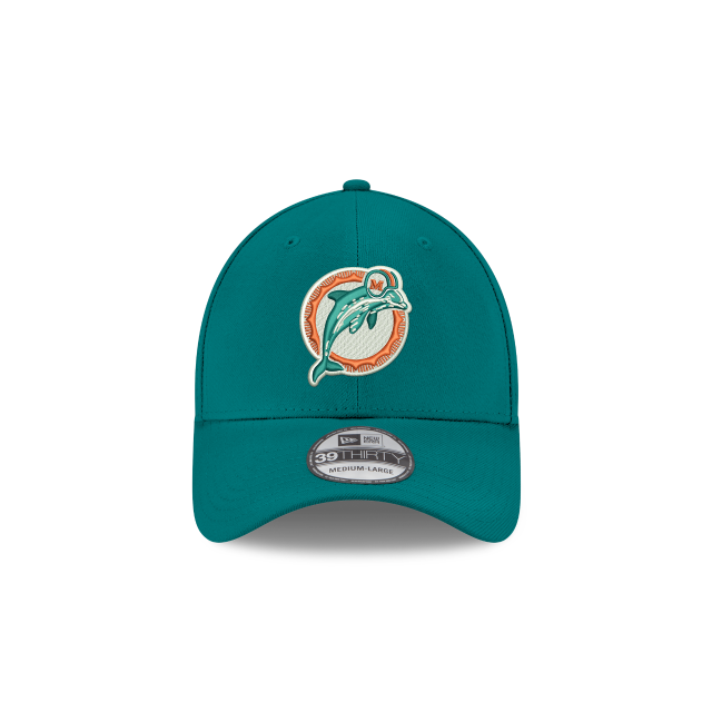 Miami Dolphins NFL New Era Men Aqua 39Thirty 1989 Classic Logo Stretch Fit Hat product image 3, provided for visual