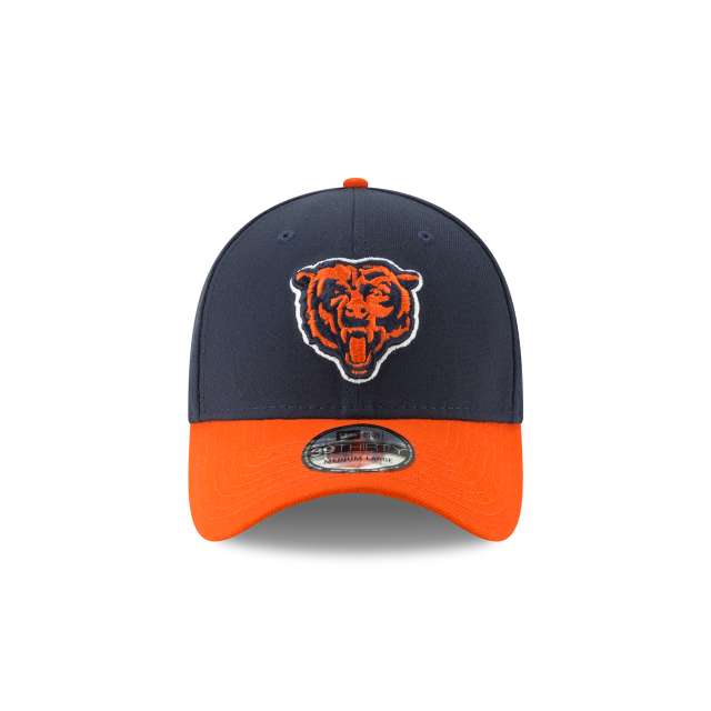 Chicago Bears NFL New Era Men Navy/Orange 39Thirty Team Classic Stretch Fit Hat product image 4, provided for visual