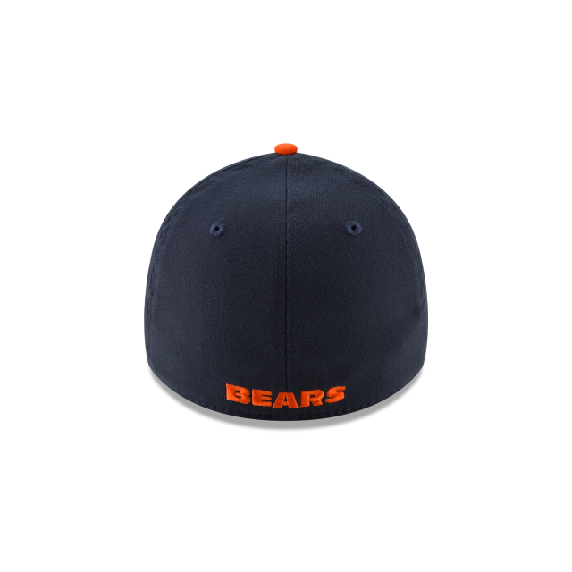 Chicago Bears NFL New Era Men Navy/Orange 39Thirty Team Classic Stretch Fit Hat product image 2, provided for visual