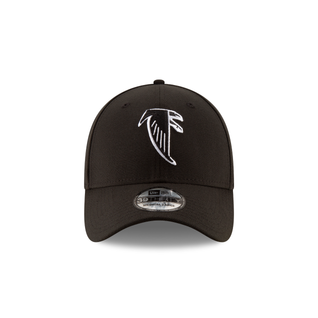 Atlanta Falcons NFL New Era Men Black/White 39Thirty Team Classic Stretch Fit Hat product image 3, provided for visual