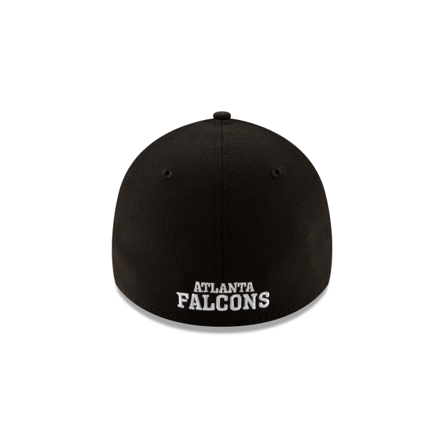 Atlanta Falcons NFL New Era Men Black/White 39Thirty Team Classic Stretch Fit Hat product image 2, provided for visual
