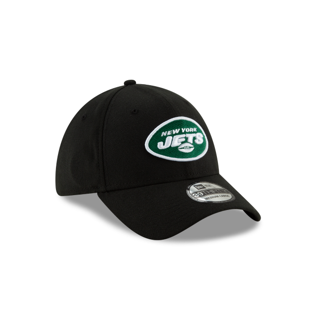 New York Jets NFL New Era Men Black 39Thirty Team Classic Stretch Fit Hat product image 4, provided for visual reference and
