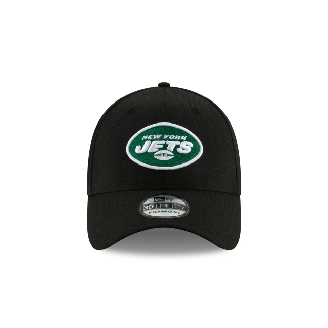 New York Jets NFL New Era Men Black 39Thirty Team Classic Stretch Fit Hat product image 3, provided for visual reference and