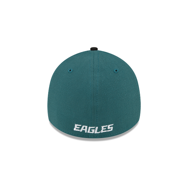 Philadelphia Eagles NFL New Era Men Black/Midnight Green 39Thirty Team Classic Stretch Fit Hat product image 2, provided for