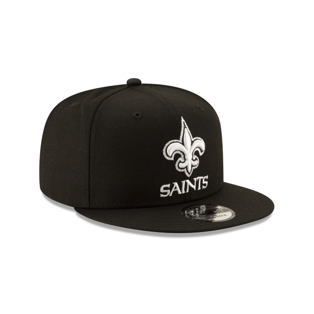New Orleans Saints NFL New Era Men Black White 9Fifty Basic Snapback product image 3, provided for visual reference and