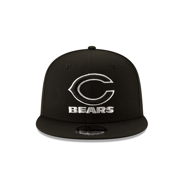 Chicago Bears NFL New Era Men Black White 9Fifty Basic Snapback product image 4, provided for visual reference and product