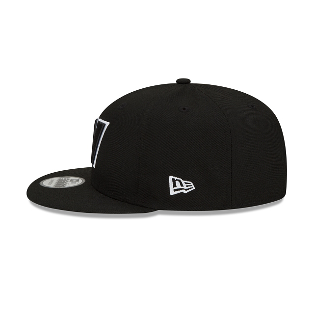 Washington Commander NFL New Era Men Black White 9Fifty Basic Snapback product image 4, provided for visual reference and