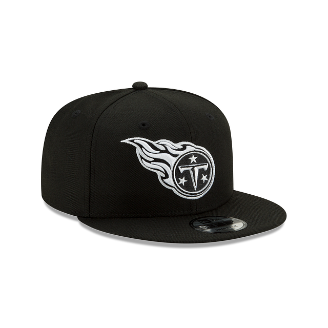 Tennessee Titans NFL New Era Men Black White 9Fifty Basic Snapback product image 4, provided for visual reference and