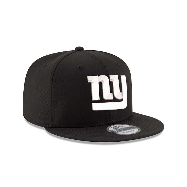 New York Giants NFL New Era Men Black White 9Fifty Basic Snapback product image 4, provided for visual reference and product