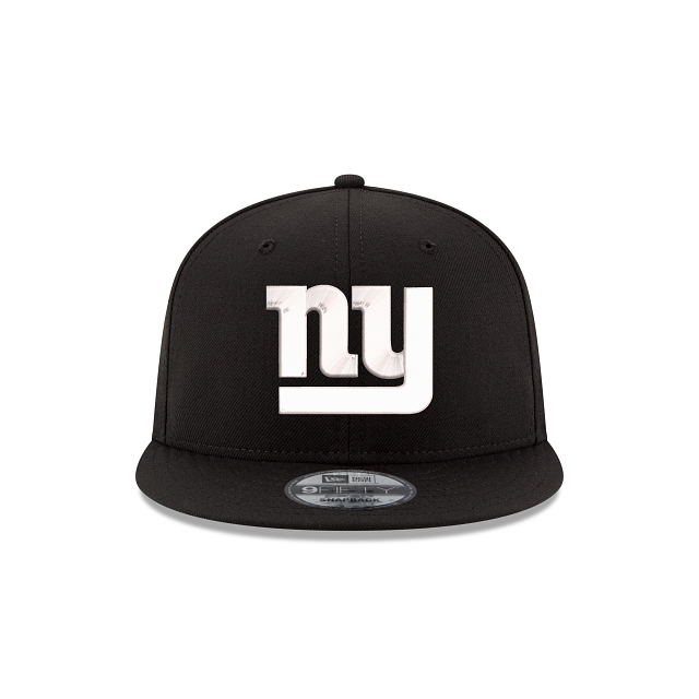 New York Giants NFL New Era Men Black White 9Fifty Basic Snapback product image 3, provided for visual reference and product