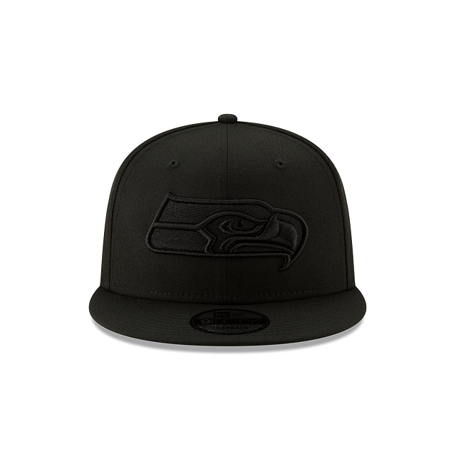 Seattle Seahawks NFL New Era Men Black On Black 9Fifty Basic Snapback product image 3, provided for visual reference and