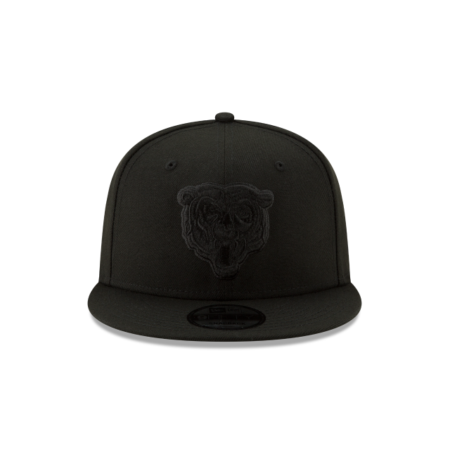 Chicago Bears NFL New Era Men Black On Black 9Fifty Head Logo Basic Snapback product image 3, provided for visual reference