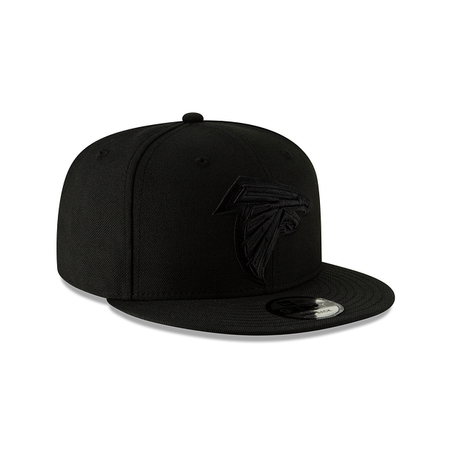 Atlanta Falcons NFL New Era Men Black On Black 9Fifty Basic Snapback product image 4, provided for visual reference and