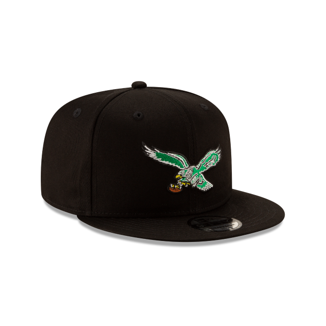 Philadelphia Eagles NFL New Era Men Black 9Fifty Classic Logo Basic Snapback product image 4, provided for visual reference