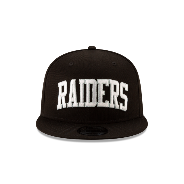 Oakland Raiders NFL New Era Men Black 9Fifty Arched Basic Snapback product image 3, provided for visual reference and