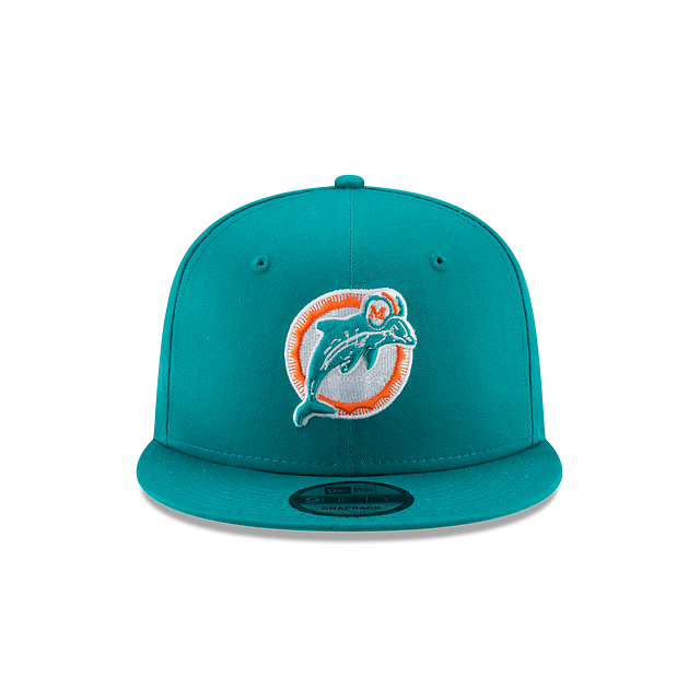 Miami Dolphins NFL New Era Men Teal Breeze 9Fifty Classic Logo Basic Snapback product image 3, provided for visual reference