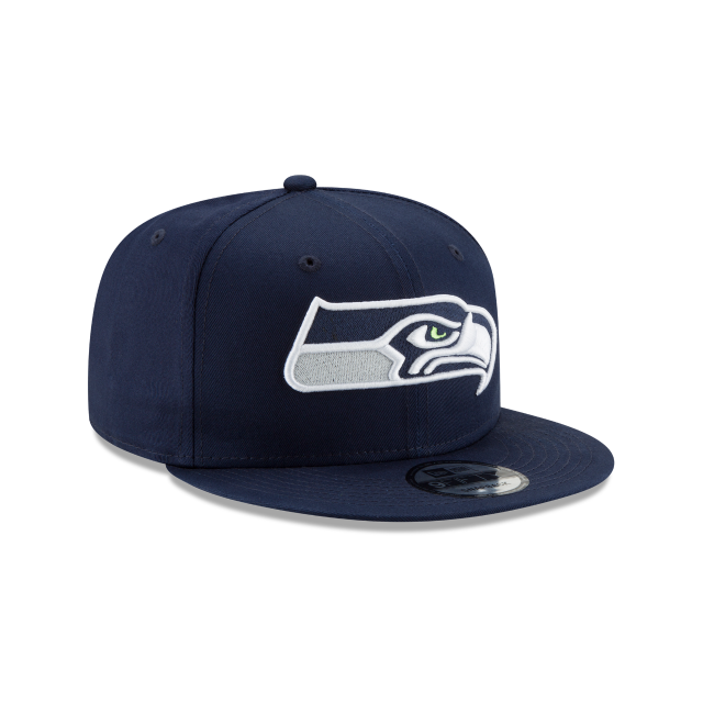 Seattle Seahawks NFL New Era Men Oceanside Blue 9Fifty Basic Snapback product image 4, provided for visual reference and