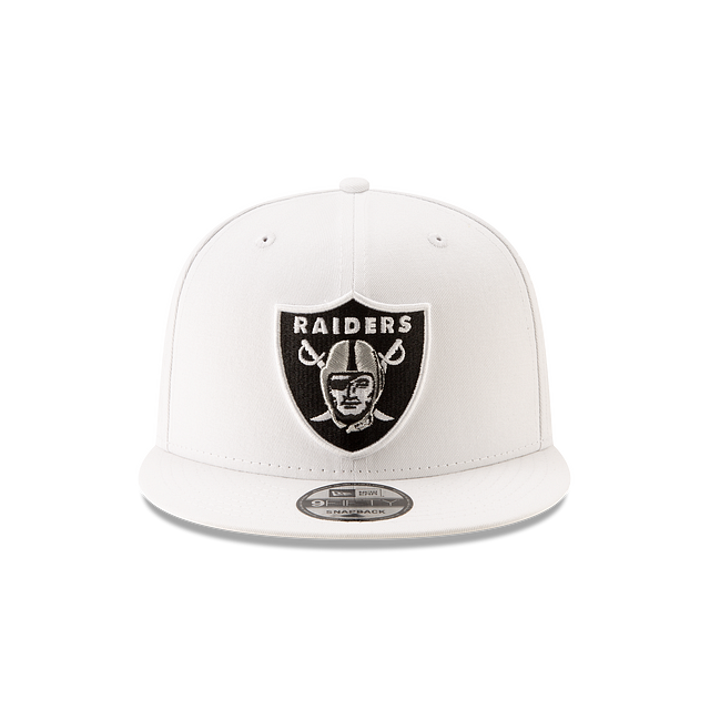 Las Vegas Raiders NFL New Era Men White 9Fifty Basic Snapback product image 3, provided for visual reference and product