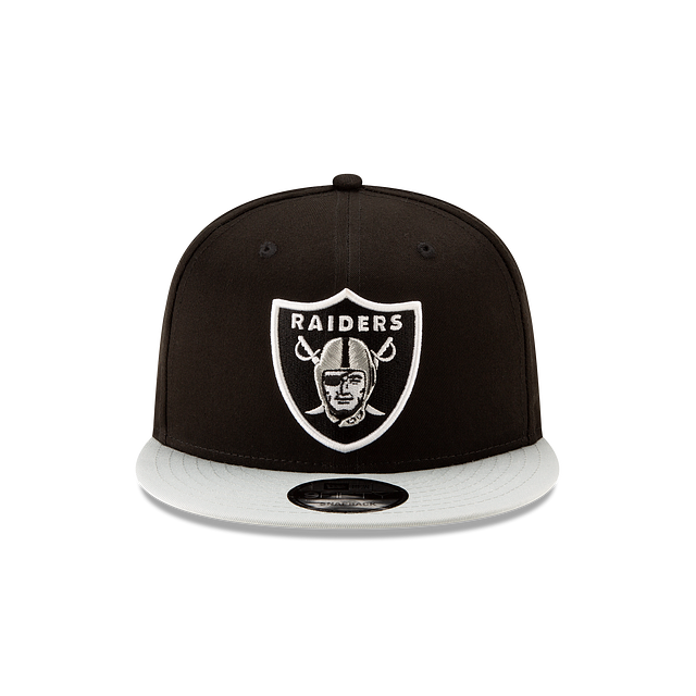 Las Vegas Raiders NFL New Era Men Black/Grey 9Fifty 2 Tone Basic Snapback product image 4, provided for visual reference and