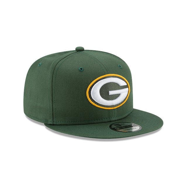 Green Bay Packers NFL New Era Men Cilantro Green 9Fifty Basic Snapback product image 4, provided for visual reference and