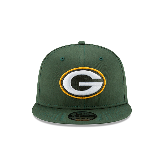 Green Bay Packers NFL New Era Men Cilantro Green 9Fifty Basic Snapback product image 3, provided for visual reference and