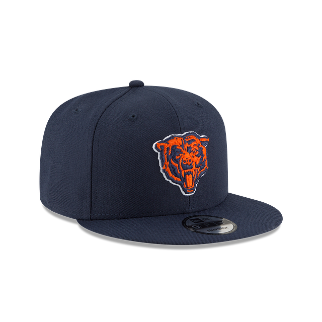 Chicago Bears NFL New Era Men Navy 9Fifty Head Logo Basic Snapback product image 4, provided for visual reference and
