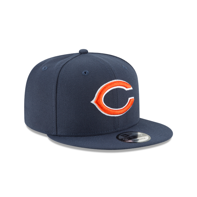 Chicago Bears NFL New Era Men Navy 9Fifty Basic Snapback product image 3, provided for visual reference and product detail