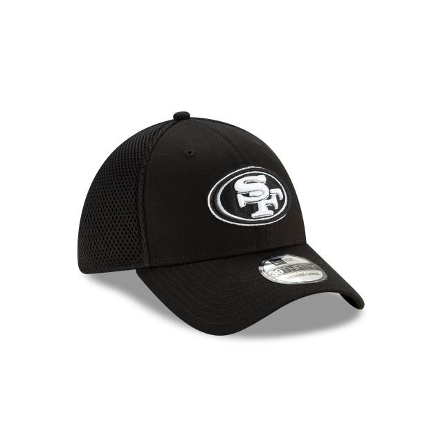 San Francisco 49Ers NFL New Era Men Black/White 39Thirty Neo Stretch Fit Hat product image 4, provided for visual reference