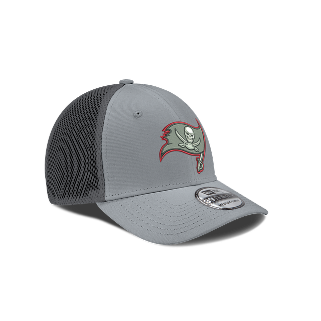 Tampa Bay Buccaneers NFL New Era Men Grey 39Thirty Grayed Out Neo 2 Stretch Fit Hat product image 4, provided for visual