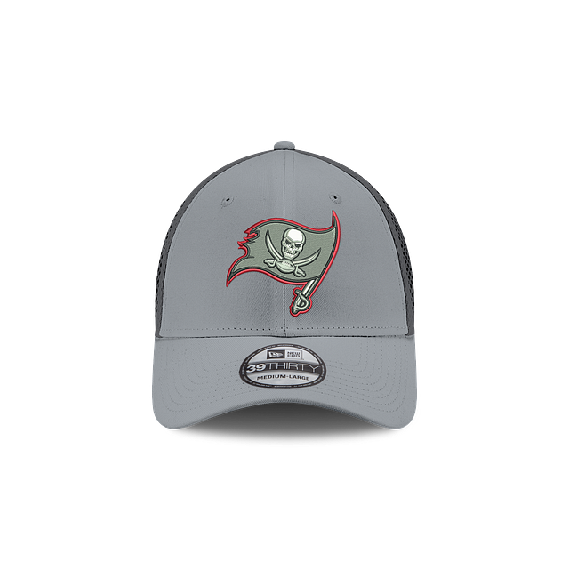Tampa Bay Buccaneers NFL New Era Men Grey 39Thirty Grayed Out Neo 2 Stretch Fit Hat product image 3, provided for visual