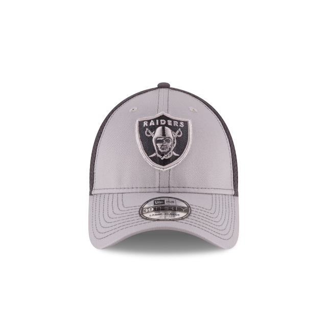 Las Vegas Raiders NFL New Era Men Grey 39Thirty Grayed Out Neo 2 Stretch Fit Hat product image 3, provided for visual