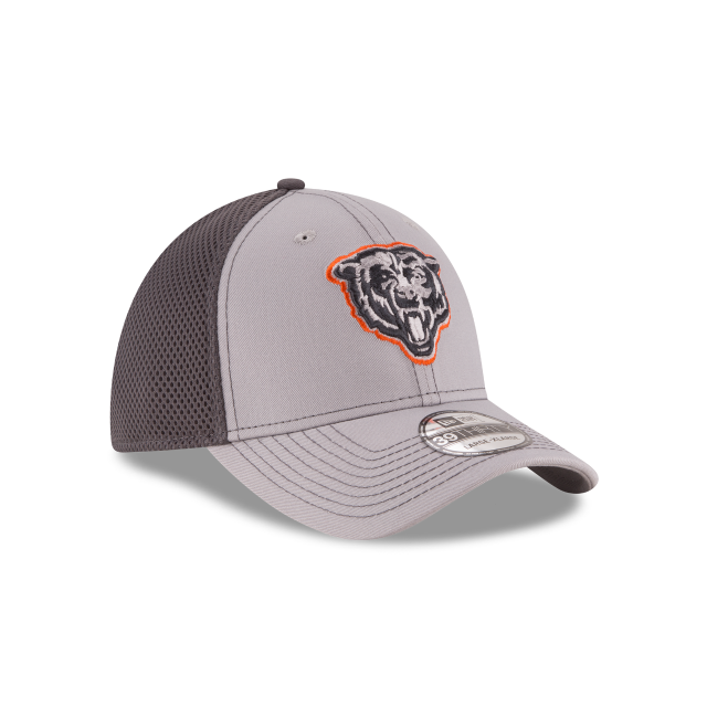 Chicago Bears NFL New Era Men Grey 39Thirty Grayed Out Neo 2 Stretch Fit Hat product image 4, provided for visual reference
