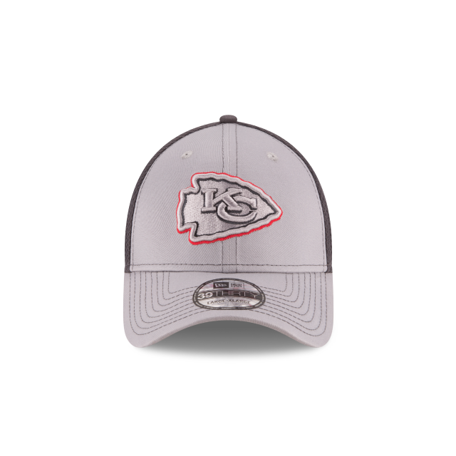 Kansas City Chiefs NFL New Era Men Grey 39Thirty Grayed Out Neo 2 Stretch Fit Hat product image 3, provided for visual