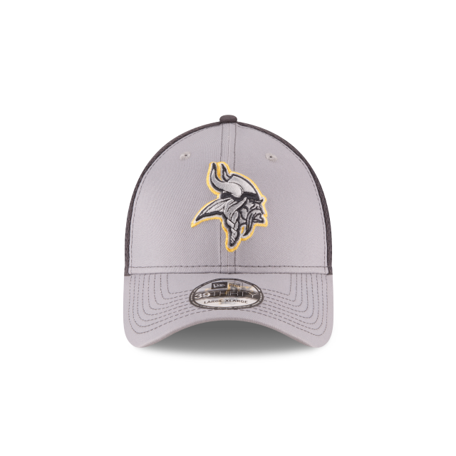 Minnesota Vikings NFL New Era Men Grey 39Thirty Grayed Out Neo 2 Stretch Fit Hat product image 3, provided for visual