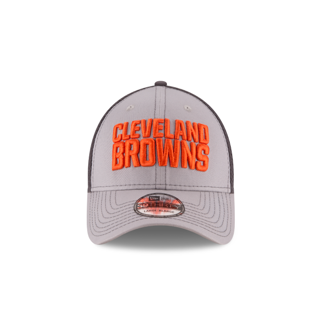 Cleveland Browns NFL New Era Men Grey 39Thirty Grayed Out Neo 2 Stretch Fit Hat product image 3, provided for visual