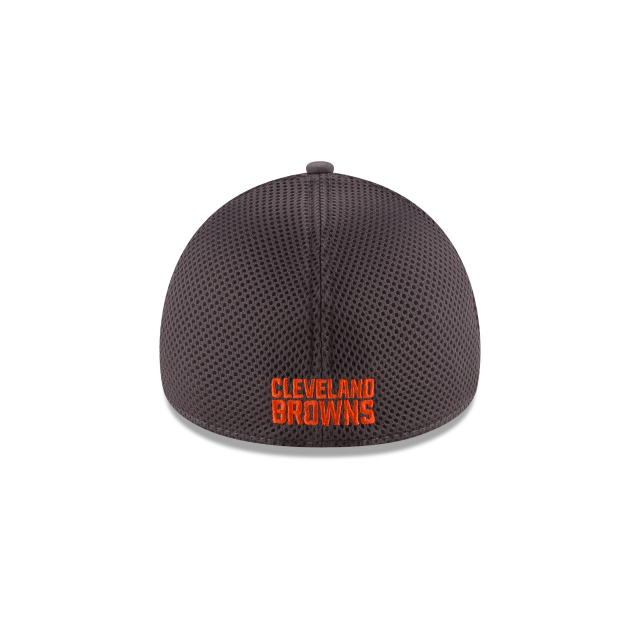 Cleveland Browns NFL New Era Men Grey 39Thirty Grayed Out Neo 2 Stretch Fit Hat product image 2, provided for visual